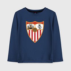 Лонгслив хлопковый детский Sevilla, цвет: тёмно-синий