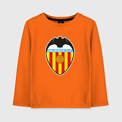 Лонгслив хлопковый детский Valencia fc sport, цвет: оранжевый