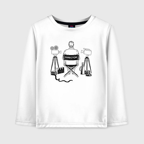 Детский лонгслив Я режиссёр / Белый – фото 1