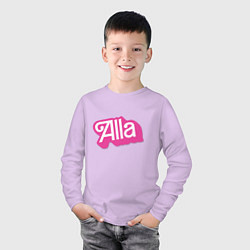 Лонгслив хлопковый детский Alla - retro Barbie style, цвет: лаванда — фото 2