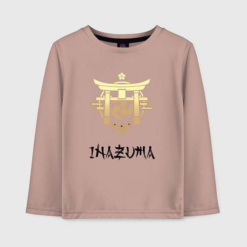 Детский лонгслив Инадзума из Геншин Импакт / Пыльно-розовый – фото 1