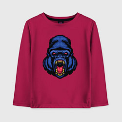 Лонгслив хлопковый детский Blue monkey, цвет: маджента