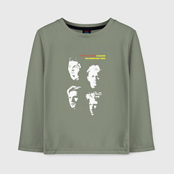 Лонгслив хлопковый детский Depeche Mode - Black celebration tour, цвет: авокадо