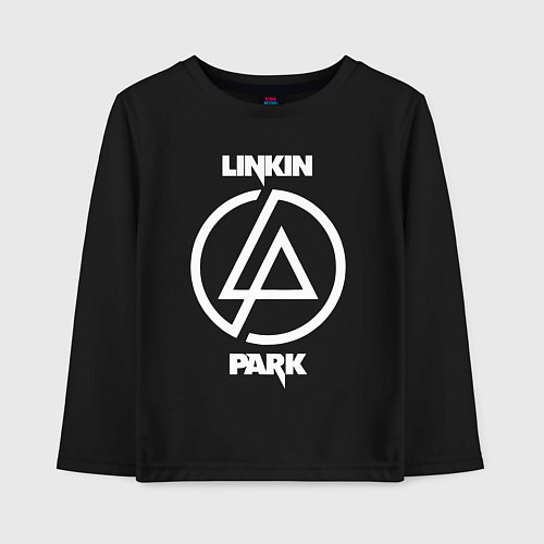 Детский лонгслив Linkin Park logo / Черный – фото 1