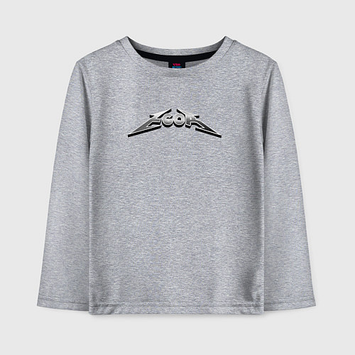Детский лонгслив Егор в стиле рок-группы Металлика / Меланж – фото 1