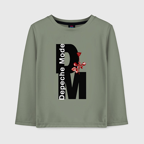 Детский лонгслив Depeche Mode - Rose Violator / Авокадо – фото 1