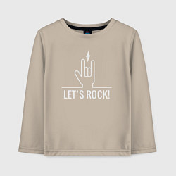 Детский лонгслив Lets rock energy