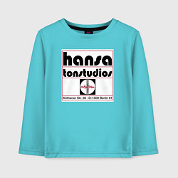 Лонгслив хлопковый детский Depeche Mode - Hansa tonstudios, цвет: бирюзовый