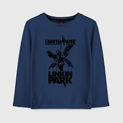 Лонгслив хлопковый детский LP - hybrid theory, цвет: тёмно-синий