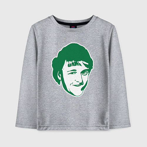 Детский лонгслив Ларри Берд / Меланж – фото 1