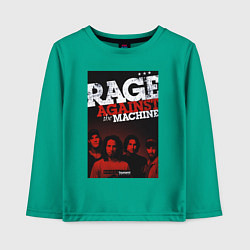Лонгслив хлопковый детский RATM - all group, цвет: зеленый