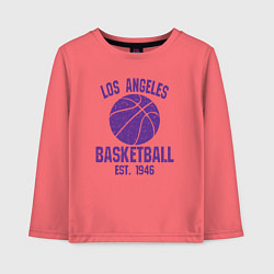 Детский лонгслив Basketball Los Angeles