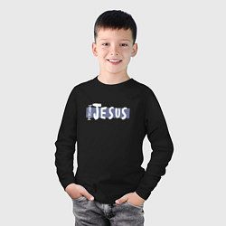 Лонгслив хлопковый детский Depeche Mode - personal jesus logo, цвет: черный — фото 2