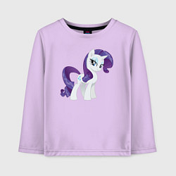 Лонгслив хлопковый детский Рарити из My Little Pony в кино, цвет: лаванда