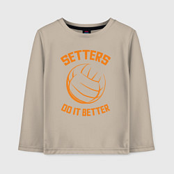 Детский лонгслив Setters do it better