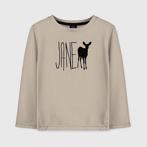 Детский лонгслив Джейн с футболки Макс из Life is Strange / Миндальный – фото 1