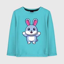 Детский лонгслив Hello bunny