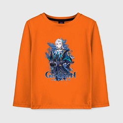 Лонгслив хлопковый детский Судья Нёвиллет, цвет: оранжевый