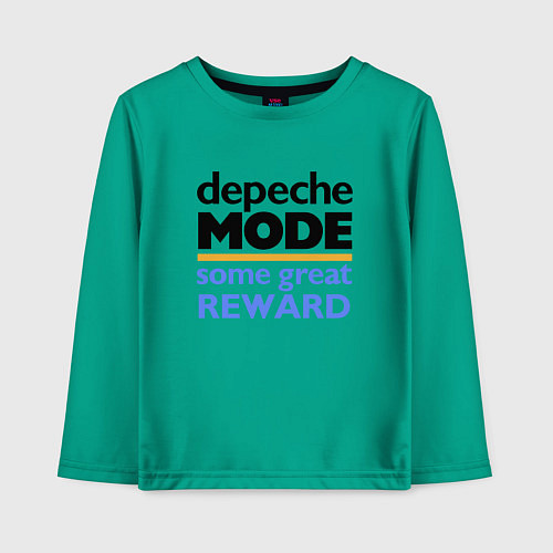 Детский лонгслив Depeche Mode - Some Great Reward / Зеленый – фото 1