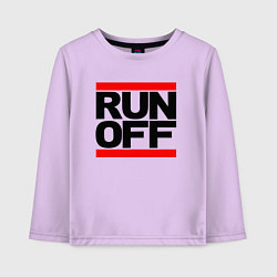 Детский лонгслив Run off black