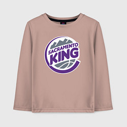 Детский лонгслив Sacramento king