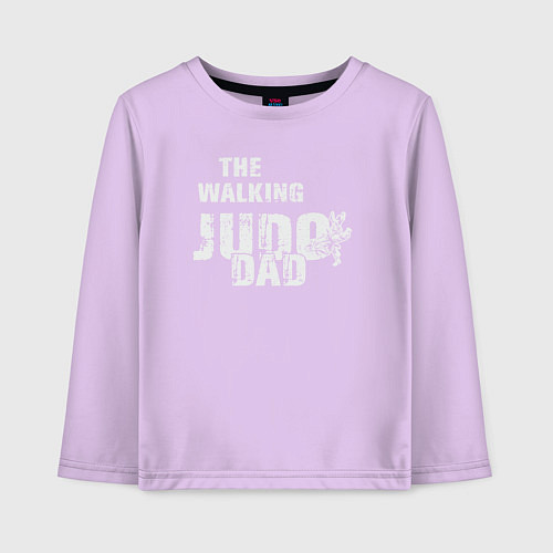 Детский лонгслив The walking judo dad / Лаванда – фото 1