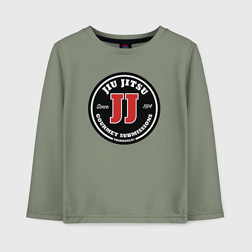 Детский лонгслив Гурман джиу-джитсу / Авокадо – фото 1