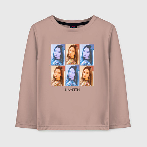 Детский лонгслив Nayeon Twice Girl / Пыльно-розовый – фото 1