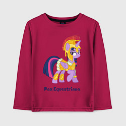 Лонгслив хлопковый детский Римская Твайлайт Спаркл, цвет: маджента