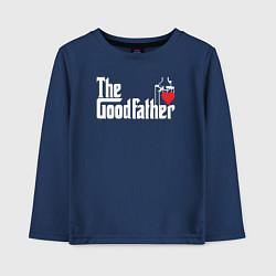 Лонгслив хлопковый детский The godfather love, цвет: тёмно-синий