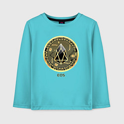 Детский лонгслив EOS крипто символ