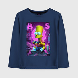 Детский лонгслив Bart Simpson - cool gamer