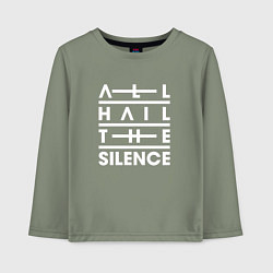 Лонгслив хлопковый детский All Hail The Silence, цвет: авокадо