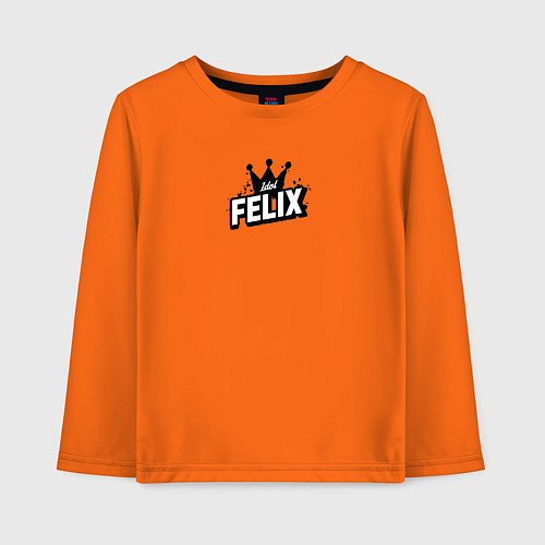 Детский лонгслив Felix k-stars / Оранжевый – фото 1