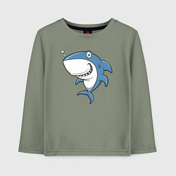 Детский лонгслив Cute shark