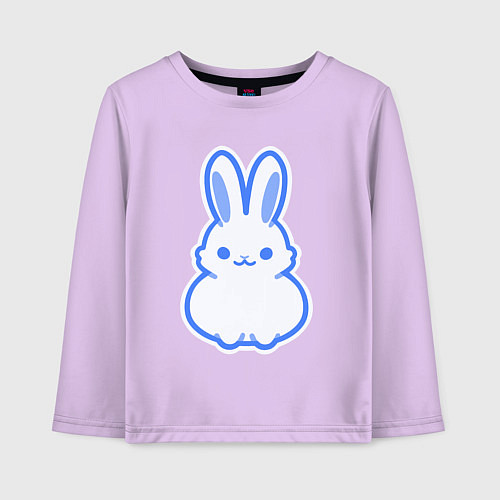 Детский лонгслив White bunny / Лаванда – фото 1