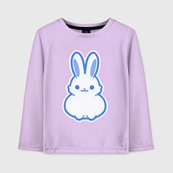 Лонгслив хлопковый детский White bunny, цвет: лаванда