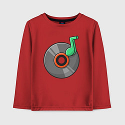 Детский лонгслив Vinyl music