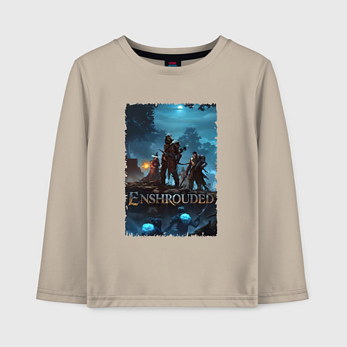 Детский лонгслив Герои из Enshrouded / Миндальный – фото 1