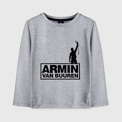 Лонгслив хлопковый детский Armin van buuren, цвет: меланж