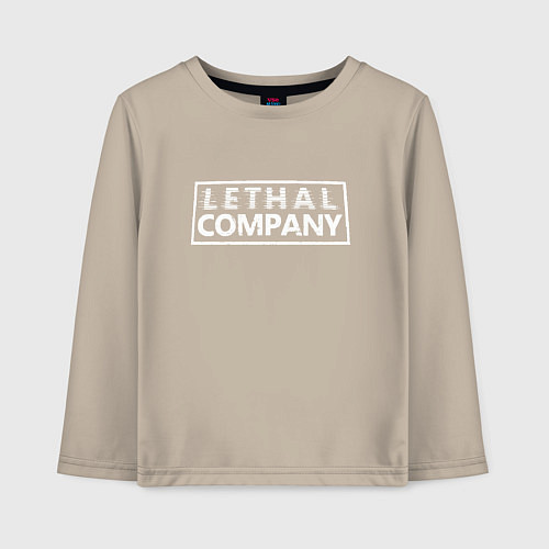 Детский лонгслив Lethal Company: Logo / Миндальный – фото 1