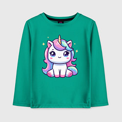 Детский лонгслив Милый маленький единорог