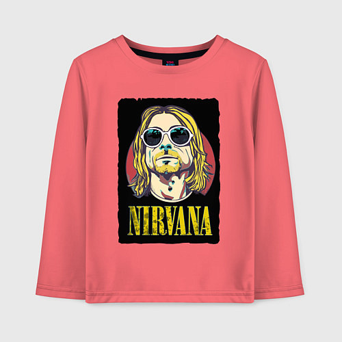 Детский лонгслив Kurt в очках / Коралловый – фото 1