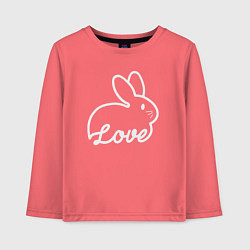 Детский лонгслив Love bunny