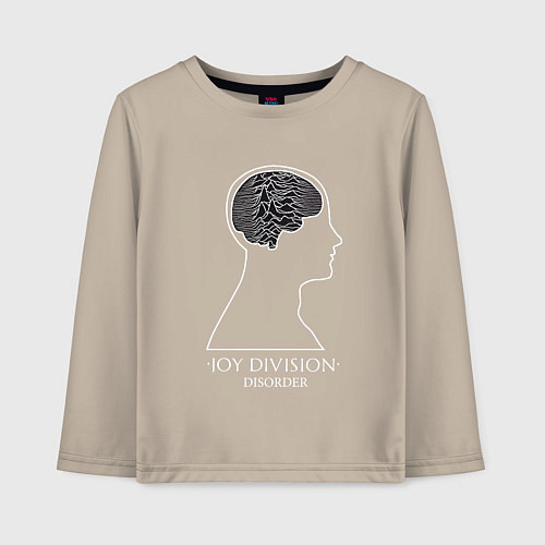 Детский лонгслив Joy Division - Disorder / Миндальный – фото 1