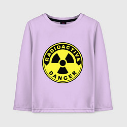 Детский лонгслив Danger radiation sign