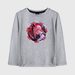 Лонгслив хлопковый детский Power - охотница на демонов, цвет: меланж