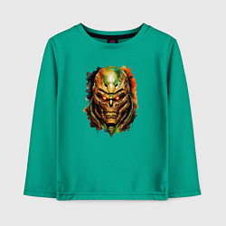 Детский лонгслив Doom slayer skull