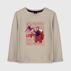 Лонгслив хлопковый детский Red imposter, цвет: миндальный