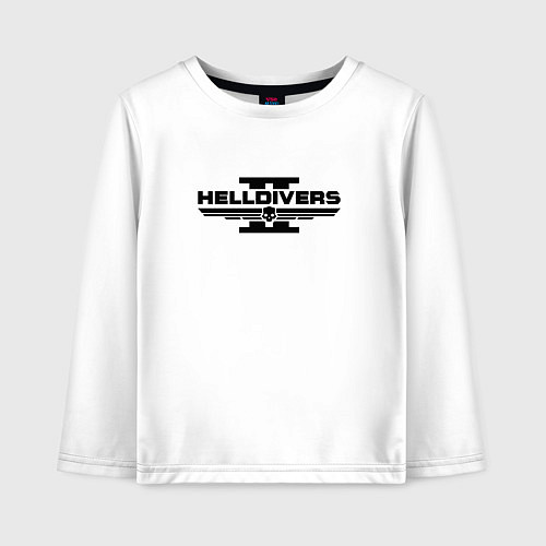 Детский лонгслив Helldivers 2: Logo / Белый – фото 1